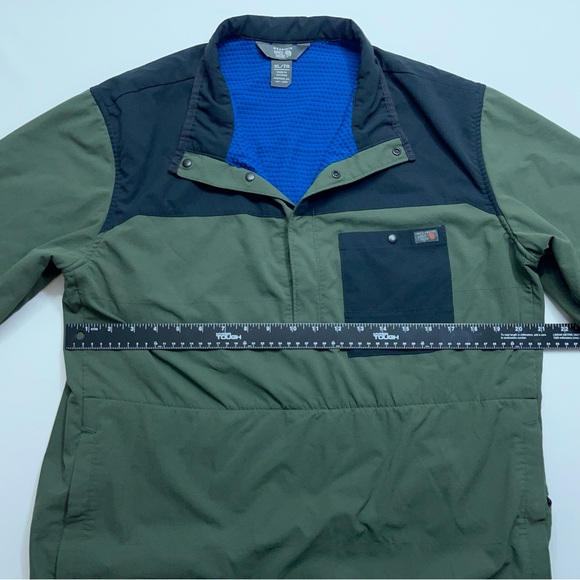 Mountain Hardwear 1/4 Snap Pullover Jacket Mens Size XL Green Black Waffle Lined - Picture 5 of 16